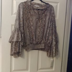 Snake Print Blouse